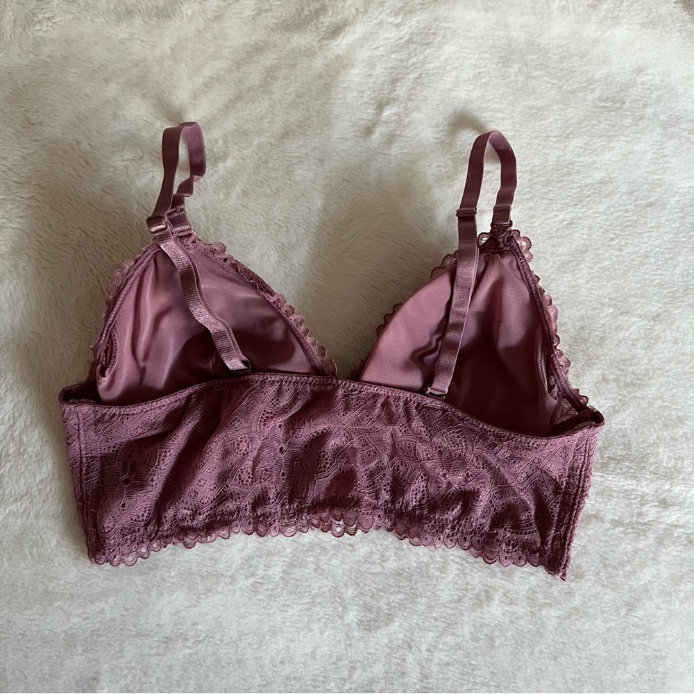 Lacy Mauve Bralette - Picture 5 of 6